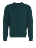 Barbour Pullover Maglione Essential Patch Crew Uomo MKN0584 Evergreen - Verde