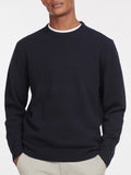 Barbour Pullover Maglione Essential Patch Crew Uomo MKN0584 Navy - Blu