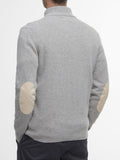 Barbour Pullover Essential Patch Half Uomo MKN0585 Stone - Grigio