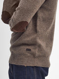 Barbour Pullover Essential Patch Half Uomo MKN0585 - Marrone