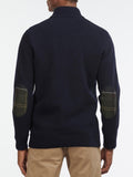 Barbour Pullover Holden Half Zip Uomo MKN0837 Navy - Blu