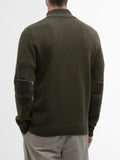 Barbour Pullover Holden Half Zip Uomo MKN0837 Olive Marl - Verde