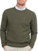 barbour pullover maglione tisbury crew uomo mkn0844 verde 1236022