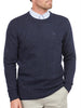 barbour pullover essential tisbury crew uomo mkn0844 navy blu 3712040