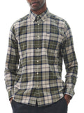 Barbour Camicia Casual Fortrose Tailored Uomo MSH4991 Forest Mist - Verde