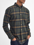 Barbour Camicia Casual Portdown Tailored Uomo MSH5035 Olive - Verde