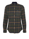 Barbour Camicia Casual Portdown Tailored Uomo MSH5035 Olive - Verde