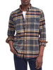 barbour camicia casual camicia ronan tailored check uomo msh5037 blu 3751412