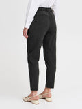 b.young Pantalone Chino Bydanta Crop Donna 20803141 Black Melange - Nero