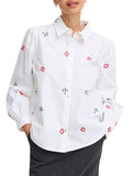 b.young Camicia Casual Camicia Byicia Donna 20815230 Sea Moss Mix - Bianco