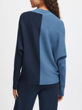 b.young Pullover Maglione Bymmorla Rib Bat Donna 20815311 - Blu