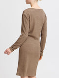 b.young Vestito Mini Bypoli Donna 20815317 Walnut - Marrone