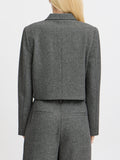 b.young Blazer Byetona Donna 20815506 Mid Grey Melange - Grigio