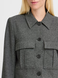 b.young Blazer Byetona Donna 20815506 Mid Grey Melange - Grigio