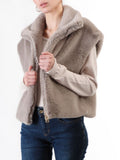 CafèNoir Gilet Similpelliccia Donna C7JG0030 Cenere - Grigio