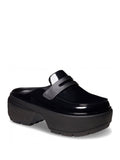 Crocs Mocassini Stomp High Shine Donna CR.210659 Blk - Nero