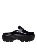 Crocs Mocassini Stomp High Shine Donna CR.210659 Blk - Nero