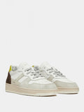 Date Sneakers Court 2.0 Vintage Calf Uomo M411-C2-VC - Bianco