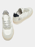 Date Sneakers Court 2.0 Vintage Calf Uomo M411-C2-VC - Bianco