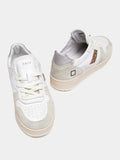 Date Sneakers Court 2.0 Vintage Calf Donna W411-C2-VC - Bianco