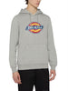 dickies felpa cappuccio icon logo uomo dk0a4xcb grey melange grigio 9595699