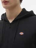 Dickies Felpa Zip Oakport Uomo DK0A4XD3 Black - Nero