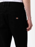 Dickies Jeans Straight Thomasville Uomo DK0A4XYK Rinsed Black - Nero