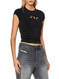 Diesel T-shirt Angie Donna A062680AFAA - Nero