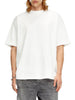 diesel t shirt boggy loose fit uomo a113020hgam off white bianco 3222269