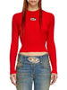 diesel maglia valari donna a153280dlax rosso 1400935