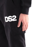 Drop Season 2 Pantalone Tuta Cargo Uomo FW24221 - Nero