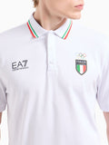 Ea7 Polo Paris 2024 Olympic Uomo 3DPFC6PCOMZ - Bianco