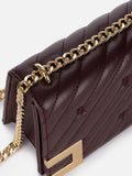 Elisabetta Franchi Borsa a Spalla Donna BS55A46E2 Rouge Noir - Bordeaux