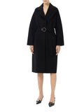 Elisabetta Franchi Cappotto Con Cintura Donna CP54D46E2 - Nero