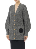 Elisabetta Franchi Cardigan Tricot Donna MK85S46E2 - Nero