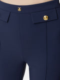 Elisabetta Franchi Pantalone Palazzo Donna PA02546E2 Navy - Blu