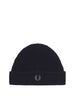 fred perry berretto waffle knit unisex c8130 nero 4239379