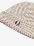 Fred Perry Berretto Waffle Knit Unisex C8130 Porridge Marl - Avorio