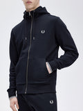 Fred Perry Felpa Cappuccio Uomo J7536 Navy - Blu