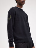 Fred Perry Maglione Laurel Wreath Uomo K8529 - Nero