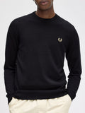 Fred Perry Maglione Classic Crew Neck Uomo K9601 - Nero