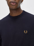 Fred Perry Maglione Classic Crew Neck Uomo K9601 Navy - Blu