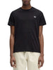 fred perry t shirt crew neck uomo m1600 nero 6805153