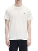 fred perry t shirt crew neck uomo m1600 snow white bianco 1789426