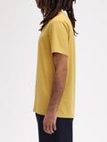 Fred Perry T-shirt Crew Neck Uomo M1600 Honeycomb/ecru - Giallo