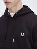 Fred Perry Felpa Cappuccio Tipped Uomo M2643 - Nero