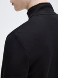 Fred Perry Felpa Zip Half Zip Uomo M3574 - Nero