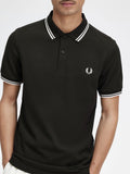 Fred Perry Polo Twin Tipped Uomo M3600 - Verde