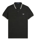 Fred Perry Polo Twin Tipped Uomo M3600 - Verde