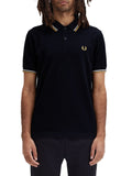 Fred Perry Polo Twin Tipped Uomo M3600 Navy/ecru/honeyc - Blu